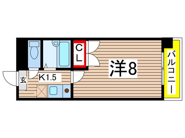 リバ－エイト南分の物件間取画像